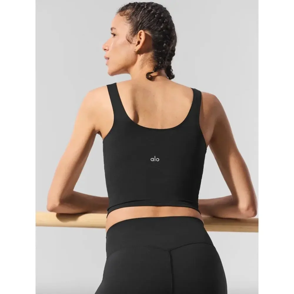Alo Softsculpt Precision Tank Black Size XXS NWT